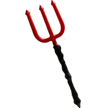 Karnevalový doplněk Vidle pro čerta trojzubec 55 cm