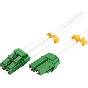 ROLINE Optický patchkabel LC/APC-LC/APC 9/125 (single mode), duplex, OS2, LSOH, armovaný, bílý, 7m - 21.15.8634