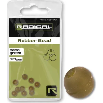 Gumové korálky Radical Rubber Bead Camo/Green 10ks