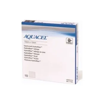 Krytí na ránu AQUACEL EXTRA 10X10 CM, KRYTÍ S TECHNOLOGIÍ HYDROFIBER, 10 KS