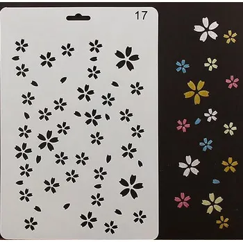 Stencil šablona květiny - Cakesicq