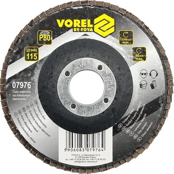 Brusný kotouč VOREL Kotouč brusný lamelový 115 mm P120 TO-07978