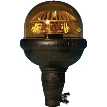 Maják LED maják oranžový na traktor CEA Saturnello výstražný 12V/24V 9W na nástrčnou trubku