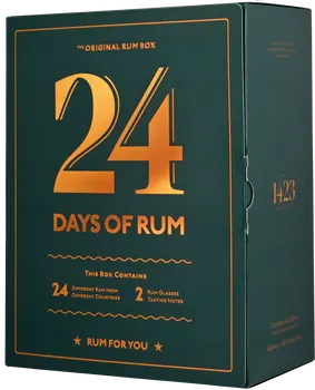 Rum 1423 Aps Rumový kalendář 2022 24x 20 ml + 2 skleničky