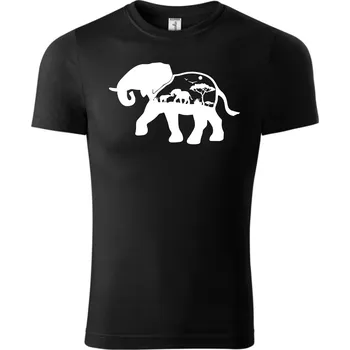 Chlapecké tričko Fenomeno Dětské tričko Slon - černé Velikost: 158cm/12 let