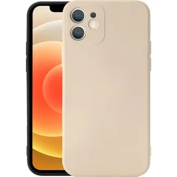 Silikonový kryt pro iPhone 12 Mini - Béžový