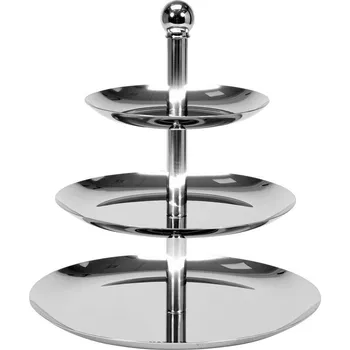 Talíř Třístupňový talíř na ovoce a sušenky NEREZ SLEVA 5%