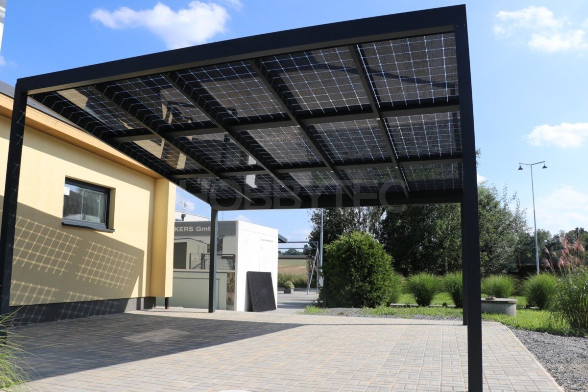 Hliníkový solární přístřešek SOLAR ENERGO2 s fotovoltaikou