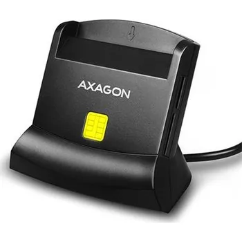 Čtečka čárových kódů AXAGON CRE-SM2, USB externí čtečka 4-slot Smart card/ID card (eObčanka) + SD/microSD/SIM