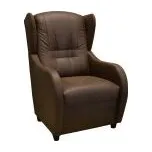FALCO Křeslo ušák Relax watusi tm.hnědý
