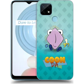 Pouzdro na mobilní telefon Picasee silikonový průhledný obal pro Realme C21Y - COONDA chlupatka světlá