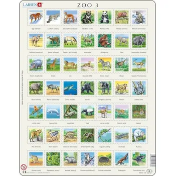 LARSEN Puzzle Zvířata světa (ZOO 3) 49 dílků