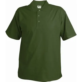 Pánská móda XFER 175 pánská polokošile pique - DOPRODEJ Barva: olivová, Velikost: M