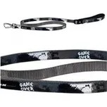 Papillon vodítko střední 1,2 m se vzorem - X-TRM Rock-N-Roll šedé