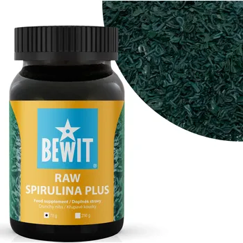 Přírodní produkt BEWIT Spirulina Plus - kousky, RAW - 70 g