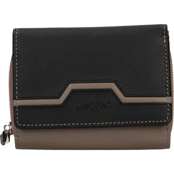 Peněženka Dámská kožená peněženka Lagen Rajna - černo-béžová