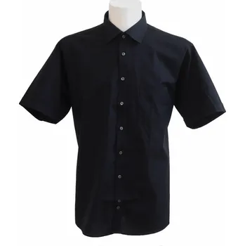 Pánská košile HEDVA ČESKÝ BROKÁT Košile Hatico KR 100% ba černá Velikost: 44,Regular fit