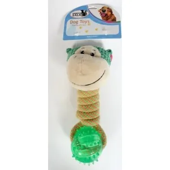 Hračka pro psa Přetahovadlo míček TPR opička 20cm