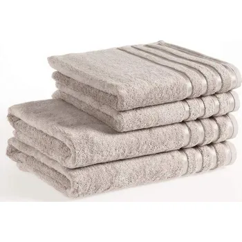 Ručník Škodák Bambusové ručníky 30x50, 50x100 cm - šedohnědé - Bambusový ručník - šedohnědý 30x50 cm