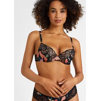 Souprava dámského spodního prádla Podprsenka AUBADE (RPN08-02), Velikost 80D, Barva černá