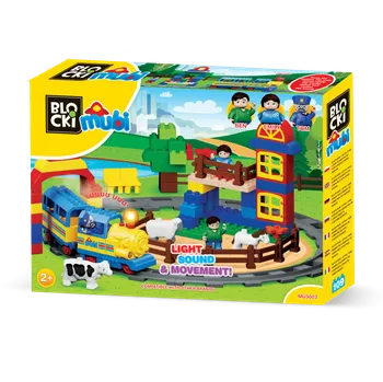 ostatní stavebnice Blocki Mubi Veselá farma se světlem a zvukem 109 dílů