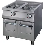 Maxima Fritéza Premium - 2 x 22 l - elektrická - dvojitá - s vypouštěcím kohoutkem - hloubka 90 cm