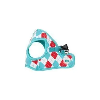 Postroj pro psa Puppia Argyle Harness B kšíry - modrá varianta S