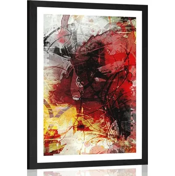 Plakát Dovido Plakát s paspartou moderní mediální malba