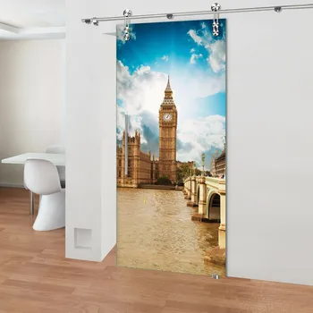 Interiérové dveře Glasdesign Londýn Deluxe skleněné posuvné dveře 900 x 2050 mm