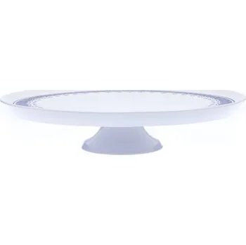 Talíř Talíř dortový na nožce, 28, porcelán, Hygge, modrá, Leander