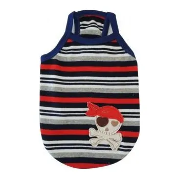 Pánské oblečení Dog Pose Pirate tričko námořnická modrá varianta S