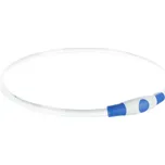 Flash light ring USB, blikací obojek, L-XL: 65 cm/ ø 8 mm, modrá (RP 2,10 Kč)