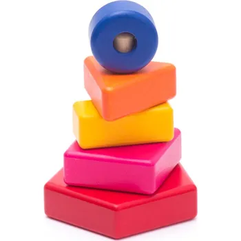 Dřevěná hračka Bajo skládačka Pyramida