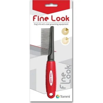 Kartáč pro zvířata Fine Look red image - hřeben hustý