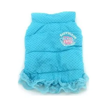 Obleček pro psa Dobaz Cute Dot Coat kabátek modrá varianta XL