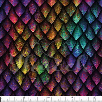 Zakázkový tisk, softshell, kočárkovina... Dračí šupiny Látky k tisku: Microfirba