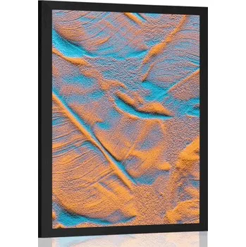 Plakát Dovido Plakát textura listů na písečné pláži