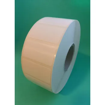 Speciální papír WHP Samolepicí plastová etiketa (PE) se silným lepidlem 40x20 mm / lepidlo silné permanentní / dutinka průměr 40 mm / na roli 2500 ks