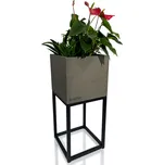 Flexistyle Stojan na květiny Fiorino Loft Šedý 22x22x50 cm