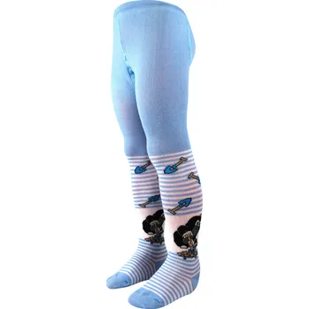 Boma Kr 222 Dětské bavlněné punčocháče BM000000632900102226 vzor 3/světle modrá 74-80