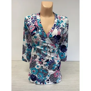 dámské halenky, Barva Světle modrá, Velikost XL 44, Materiál 96% Viskoza 4% Lycra