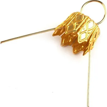 Vánoce Záponky s kaplíkem - 10ks Barva: zlatá