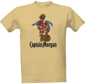 Tričko s potiskem Captain Morgan Freeman pánské
