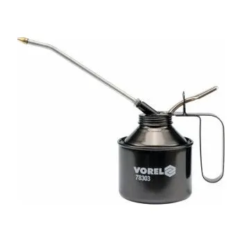 Olejnička olejnička kovová s pumpičkou a pevnou hubicí 300ml, kovová olejnička s