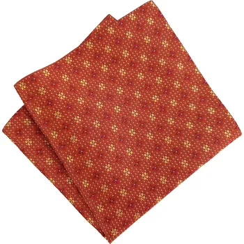 HEDVA ČESKÝ BROKÁT Kapesníček PESh 400 kytička rezavá KRB