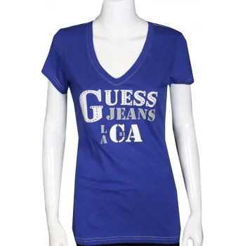 Dámské tričko GUESS dámské tričko Angeles modré