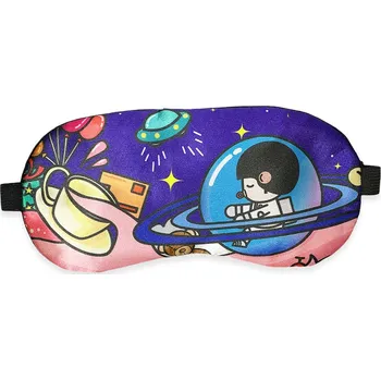 Pleťová maska Maska na oči na spaní Dítě kosmonaut s vylitým hrníčkem