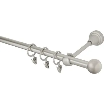 Garnýž kovová 130 cm jednořadá 16 Koule chrom mat