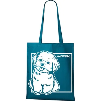 Plátěná taška Maltezák, Barva Petrolejová, Velikost 40×45 cm, Canvas Nákupní taška Bezvatriko.cz 1064