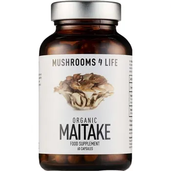 Speciální výživa Mushrooms4Life | Trsnatec lupenitý kapsle - Maitake - 60 ks sleva: doprodej starého obalu a složení - 60 kapslí